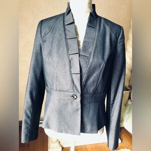 Rafaella Women's Dark Blue Pleated Blazer